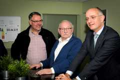 Bezoek van de burgemeester van Enschede bij Pension Vredenberg